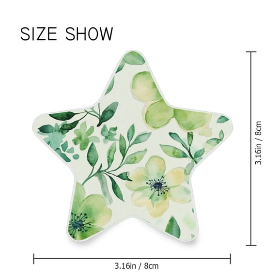 Star Shaped Energy Saving Night Light Living Room Night Light, Bedroom Night Light, Corridor Night Light, Study Night Light Vibrant Turquoise Flowers