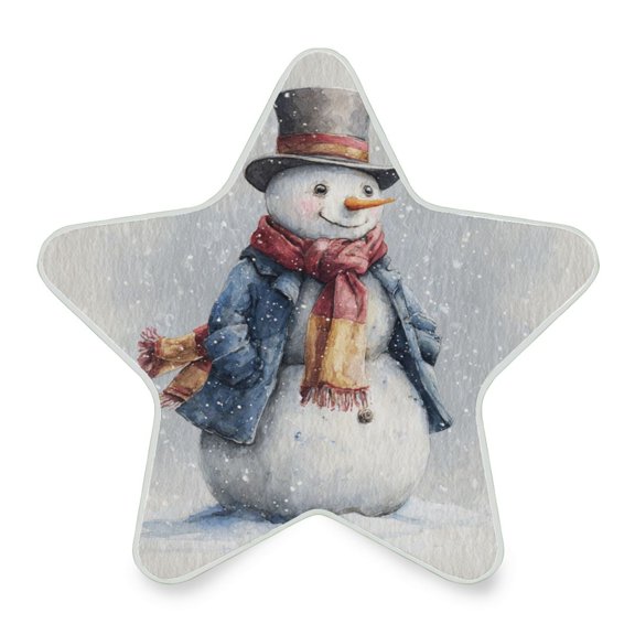 Star Shaped Energy Saving Night Light Living Room Night Light, Bedroom Night Light, Corridor Night Light, Study Night Light Watercolor Snowman