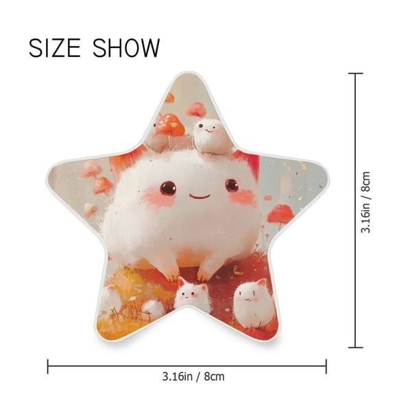 Star Shaped Energy Saving Night Light Living Room Night Light, Bedroom Night Light, Corridor Night Light, Study Night Light White Cartoon Monster