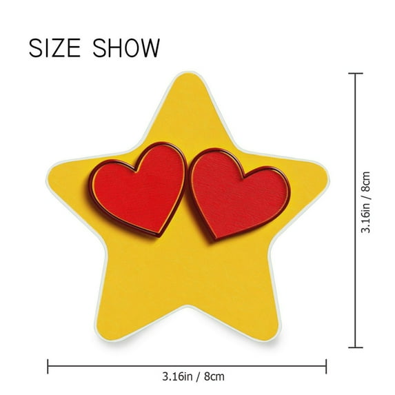 Star Shaped Energy Saving Night Light Living Room Night Light, Bedroom Night Light, Corridor Night Light, Study Night Light Yellow Background Beautiful Love