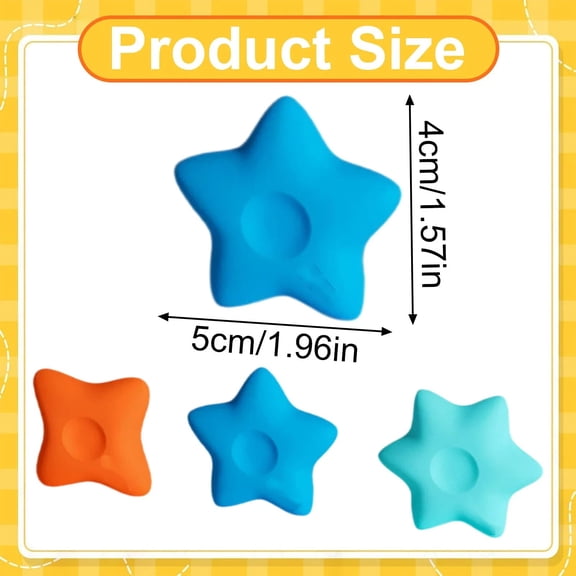 Star Shaped Eraser Set Cute Design with Attachable Case
