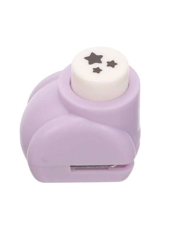 Star Shaped Hole Puncher Paper Craft Hole Punch Three-Star Hole Puncher,One Size,Purple