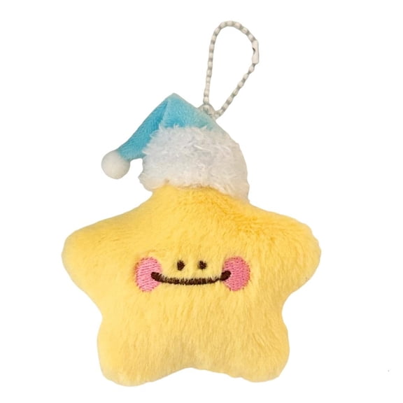 Star Plush Keychain Lightweight Car Bag Charm