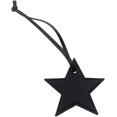 thumbnail image 1 of Star Shaped Leather Luggage Charm Five-Pointed Keychain Pendant Bag Accessory for Women Girls Black, 1 of 1