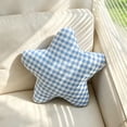 thumbnail image 1 of Star Shaped Plush Throw Pillow Soft Fabric Lumbar Support Cushion Decorative Accent Pillow for Sofa Bedroom Living Room, 1 of 7