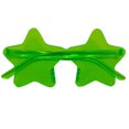 thumbnail image 1 of Star Shaped Rimless Sunglasses for Adults, Transparent Candy Color PC Frame Party Eyewear with UV Blocking for Festivals Halloween Costume Wear Army Green, 1 of 2