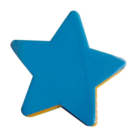 Star Shaped Sticky Notes, Cute Star Memo Pads for Students,Adhesive Notes for Notebooks, Planners, Office, Study Supplies, 5-Point Star Design,1pc