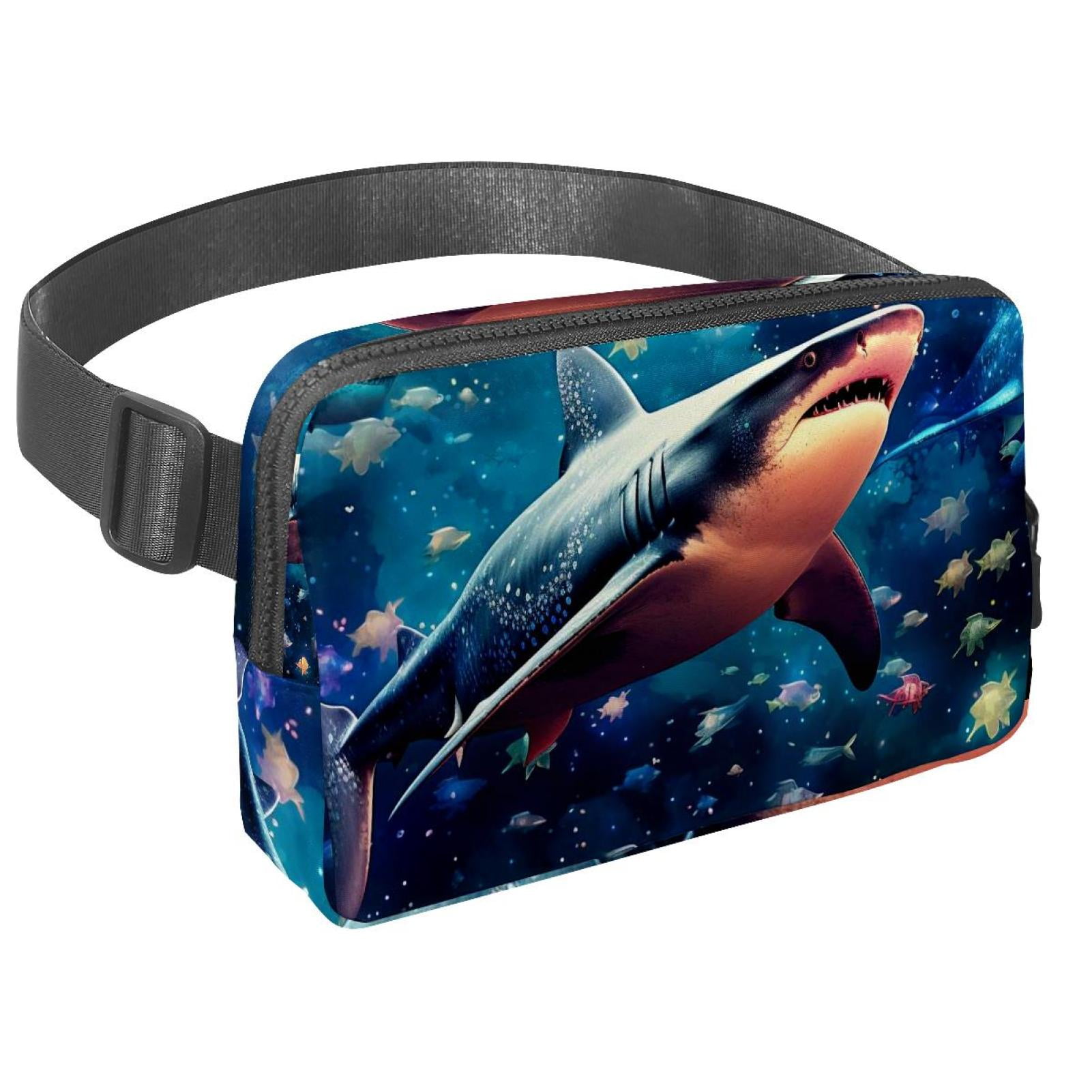 Star Shark Lightweight Adjustable Waist Bag with Extension Strap - Unisex Fanny Pack Belt Bag