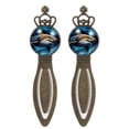 thumbnail image 1 of Star Shark Vintage Copper Crown-Shaped Bookmarks: Stainless Steel Material, Gift Set for Readers and Book Lovers - Includes 2 Bookmarks, 1 of 5