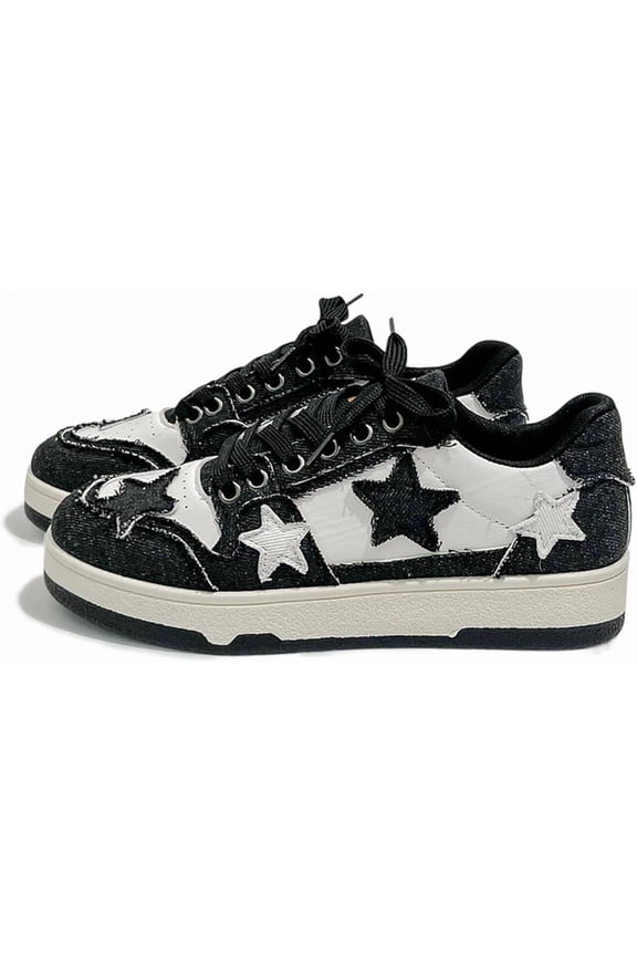 Star Shoes Walking Sneakers, 2025 New Y2K Aesthetic Cute Big Toe, Aesthetic Cute Chunky Comfort Insole,Comfortable Platform Sneaker