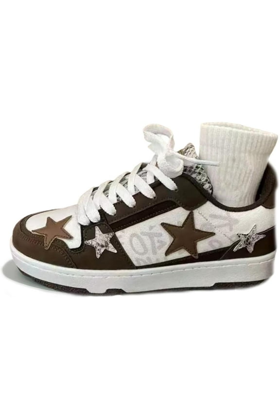 Star Shoes Walking Sneakers, 2025 New Y2K Aesthetic Cute Big Toe, Aesthetic Cute Chunky Comfort Insole,Comfortable Platform Sneaker