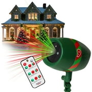 Star Shower Ultra 9 Outdoor Laser Light Projector, Remote Control, AS SEEN ON TV – 9 Patterns, Thousands of Lights, 3 Color Combinations (Red/Green), Motion/Still, Easy Decorating, up to 3,200 Sq Ft