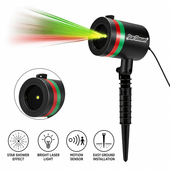 Star Shower laser light system with sensor