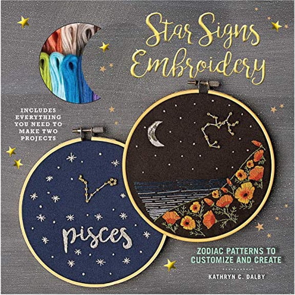 Pre-Owned Star Signs Embroidery: Zodiac Patterns to Customize and Create (Paperback) 1645172562 9781645172567