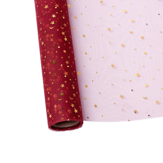 Star Signum Mesh Fabric Roll Black 4.55m Donativum Packaging Material