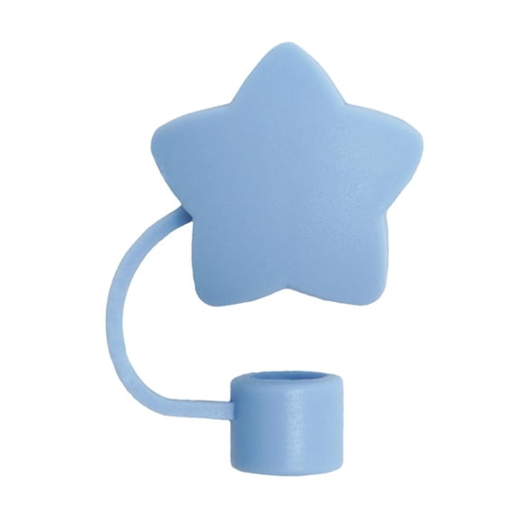 Star Silicone Straw Covers For 10mm Straws Colorful Star-Shaped Drink Decorations