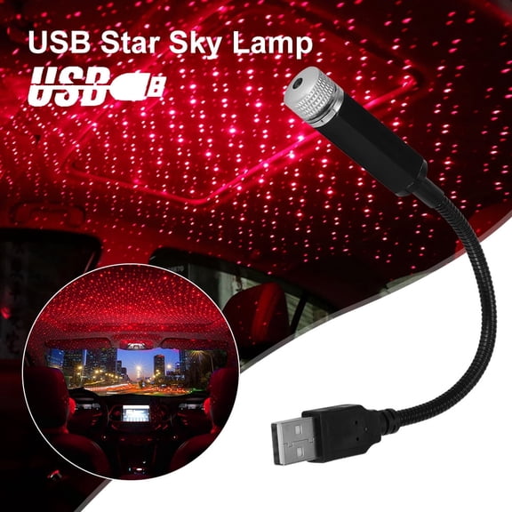 Star Sky Lamp Red Laser Projection Interior Lights fits Car Roof