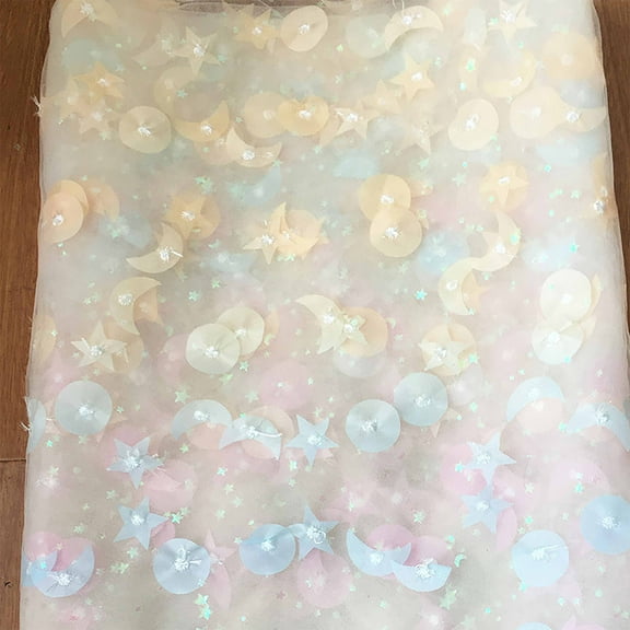 Star Sky Moon Tablecloth,Rectangle Lace Tablecloth For Wedding Party Birthday,Elegant Table Overlays Toppers Organza Tablecloths-apricot-35.4x59in