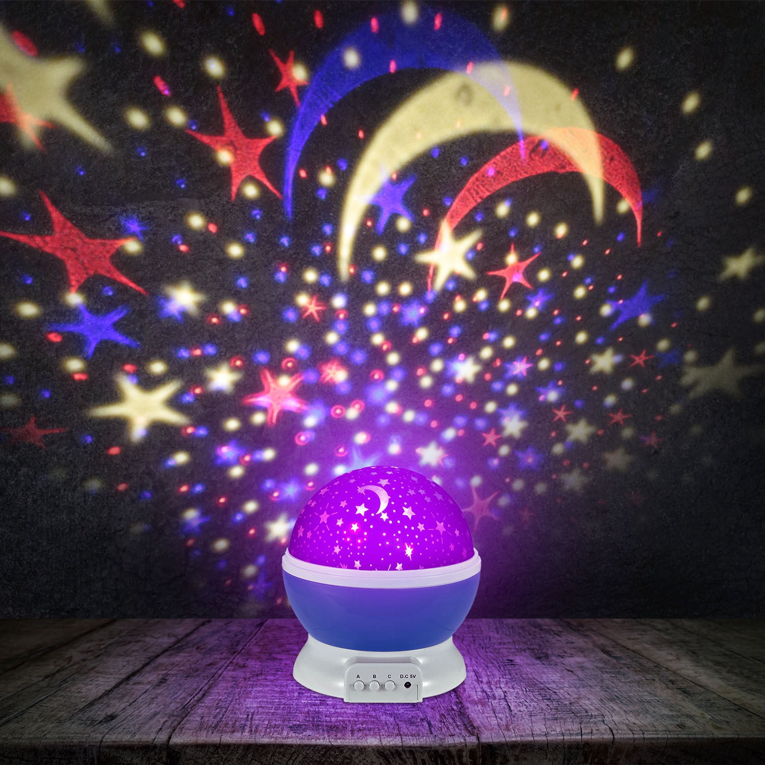Star Sky Night Lamp Lights TeqHome Night Sky Projector Star Projector 360 Degree Romantic Room Rotating Child Sleep Light Night Light Sky Lights for