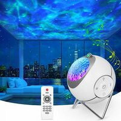 Star Sky Projector, Led Galaxy Projector Planetarium Projector Lamp, Children's Galaxy Projector with 360 Rotation/Remote Control for Baby Child Adult White