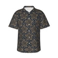 thumbnail image 1 of Star Snow Hawaiian Shirts For Men, Summer Short-Sleeve Relaxed-Fit Button-Down Shirts Large, 1 of 9