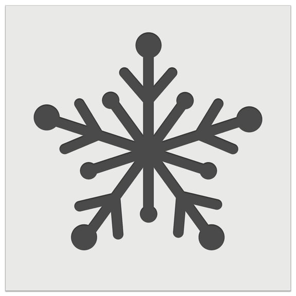 Star Snowflake Winter DIY Cookie Wall Craft Stencil - 5.5 Inch