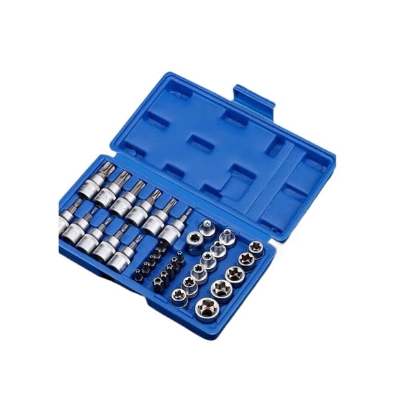 Star Sockets Bit Set, Male Female E-Security Drive Handheld Tool Torque Star Socket