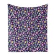thumbnail image 1 of Star Soft Flannel Fleece Blanket, Multicolored Stars in Different Shapes Space Universe Themed Image Abstract Background, Cozy Plush for Indoor and Outdoor Use, 60" x 80", Multicolor, by Ambesonne, 1 of 6