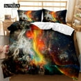 thumbnail image 1 of Star Space Duvet Cover Dusty Gas Cloud Nebula and Star Clusters In The Outer Space Polyester Bedding, 1 of 5