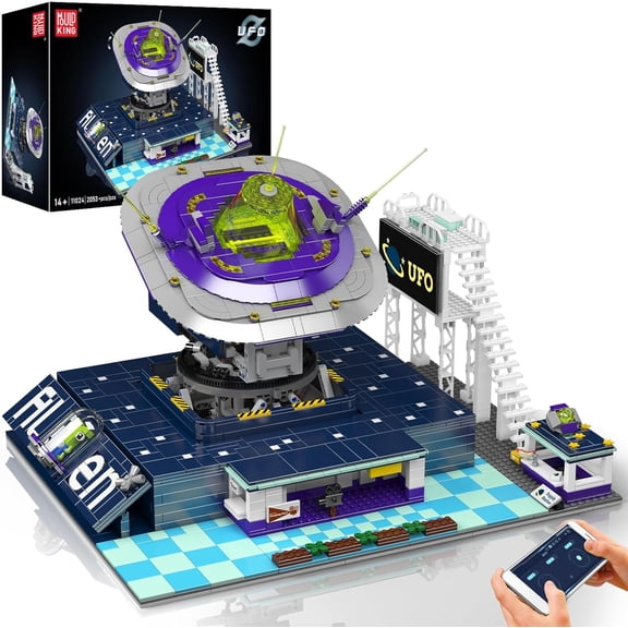 Star Spaceship Building Set with Spacecraft Model, Base Station, Galaxy Interstellar Spaceship Kit for Adults, Creative Play Space Toy for Teen (2053 PCS)
