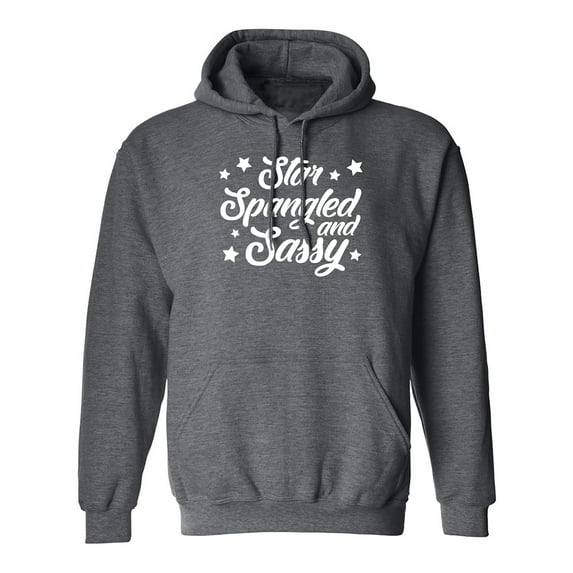 Star Spangled And Sassy Adult Hooded Sweatshirt