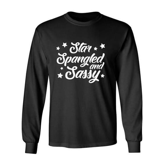 Star Spangled And Sassy Adult Long Sleeve T-shirt