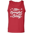 thumbnail image 1 of Star Spangled And Sassy Adult Tank Top, 1 of 3