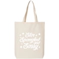 thumbnail image 1 of Star Spangled And Sassy Cotton Canvas Tote Bag, 1 of 1