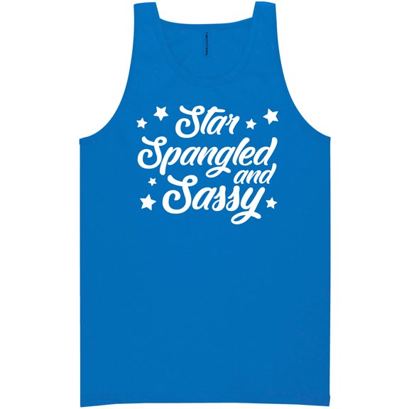 Star Spangled And Sassy Neon Tank Top