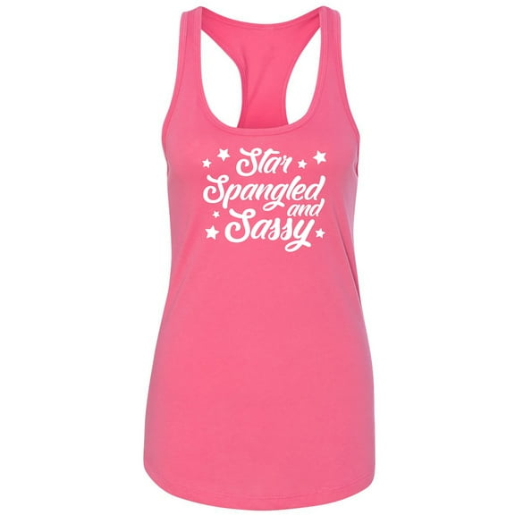 Star Spangled And Sassy Racerback Tank