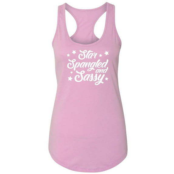 Star Spangled And Sassy Racerback Tank