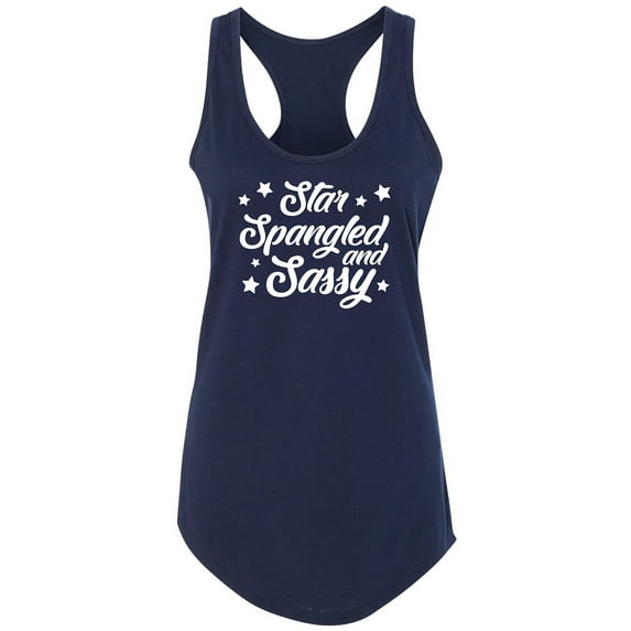 Star Spangled And Sassy Racerback Tank
