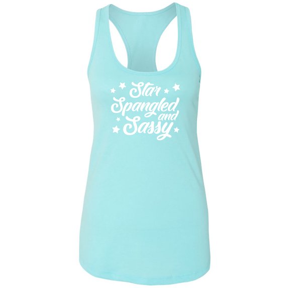 Star Spangled And Sassy Racerback Tank