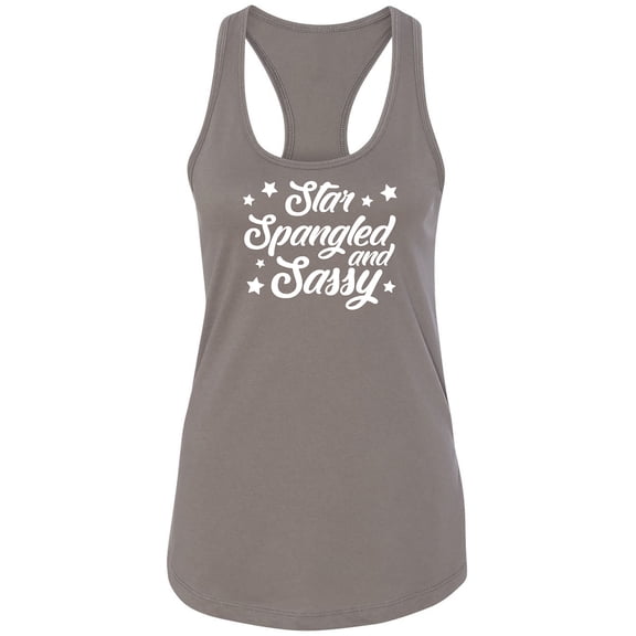 Star Spangled And Sassy Racerback Tank