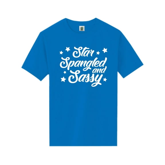 Star Spangled And Sassy Short Sleeve Neon T-Shirt