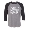 thumbnail image 1 of Star Spangled And Sassy Unisex 3/4 Sleeve Baseball Raglan Tee, 1 of 2