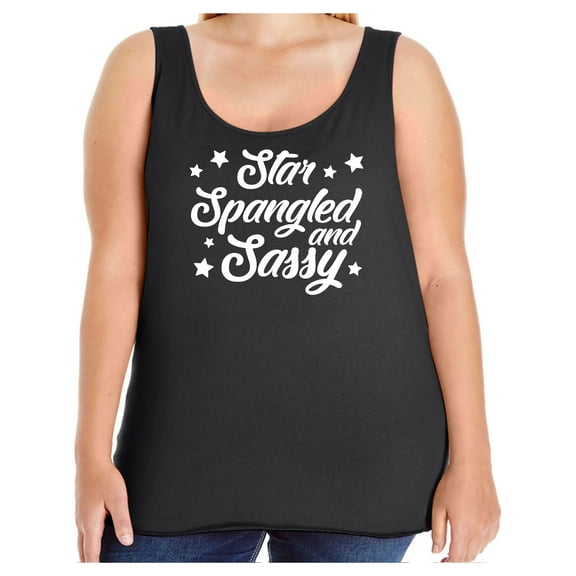 Star Spangled And Sassy Womens Tank Top