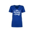 thumbnail image 1 of Star Spangled And Sassy Womens V-Neck T-Shirt, 1 of 2