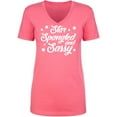 thumbnail image 1 of Star Spangled And Sassy Womens V-Neck T-Shirt, 1 of 2