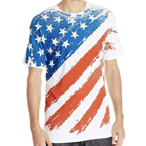 Star Spangled Banner Adult White T-Shirt