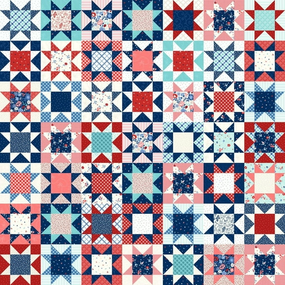 Star-Spangled Beauty Multi Star Quilt