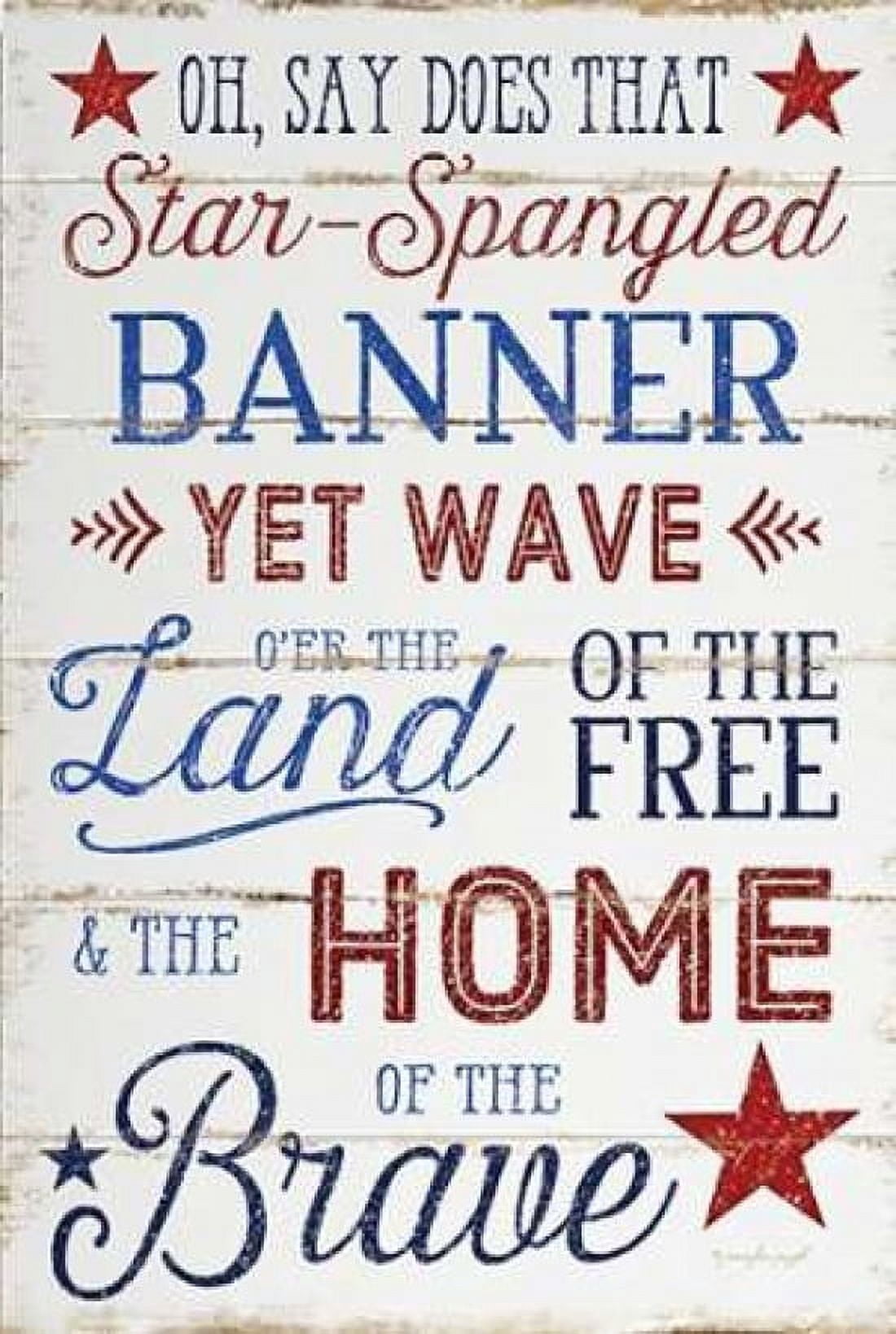 Star Spangled Canvas Art - Jennifer Pugh (12 x 18)