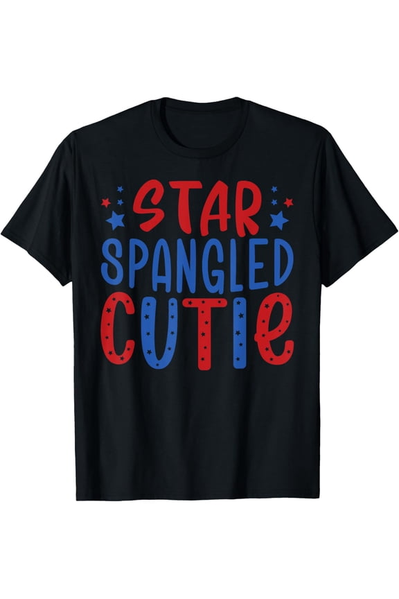 Star Spangled Cutie Funny Baby 4th Of July Independence T-Shirt