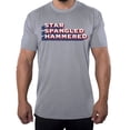 thumbnail image 1 of Star Spangled Hammered, Funny 4th of July T-shirts, Men's Graphic Tees - Heather Grey MH200PATRIOT S18 S, 1 of 3